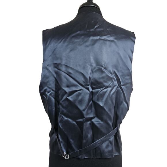 Tombolini Italian Black Suit Coat and Vest Chest Size 48 - Picture 7 of 10